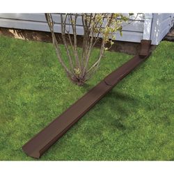 Frost King Tilt N' Drain 2 in. H X 5.5 in. W X 72 in. L Brown Vinyl Downspout Extension