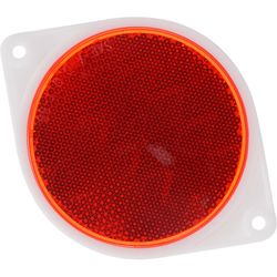 HILLMAN 3 in. Round Red Reflectors 2 pk