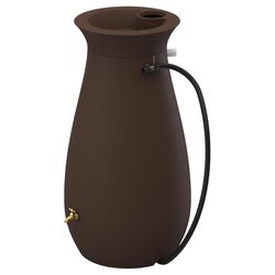Algreen Cascata Brown 65 gal Rain Barrel Plastic
