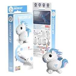 Safari Ltd. Eugy Unicorn Sky 3D Puzzle Blue/White