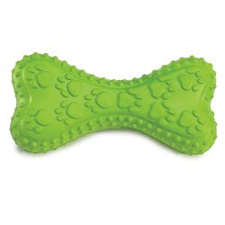 Zanies Grriggles For Dog Green Rubber Chompy Romper Bone Squeaky Dog Toy