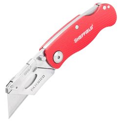 Sheffield 6 in. Folding Lock Back Utility Knife Red 1 pc