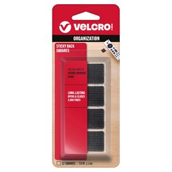 VELCRO Brand Sticky Back Small Nylon Hook and Loop Fastener 7/8 in. L 12 pk