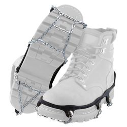 Yaktrax Chains Unisex Rubber/Steel Snow and Ice Traction Black W 7.5-10/M 6.5-9 Waterproof 1 pair N/