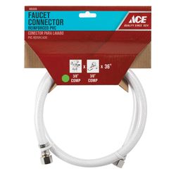 Ace 3/8 in. Compression X 3/8 in. D Compression 36 in. PVC Supply Line