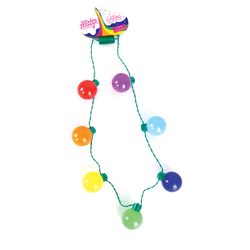 Color Theory Rainbow Flashing Necklace 1 pk