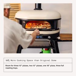 Gozney Dome XL (Gen 2) Propane Gas/Wood Outdoor Pizza Oven Bone