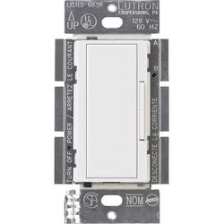 Lutron Maestro White 600 W Dual Control Dimmer Switch 1 pk