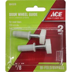 Ace Tan Plastic Bi-fold Door Wheel Guide 2 pc