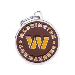 MyFamily NFL Brown Washington Commanders Metal Pet Tags