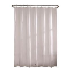 Zenna Home 71 in. H X 70 in. W Frosted Shower Curtain Liner PEVA