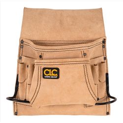 CLC 3 in. W X 12.5 in. H Suede Nail and Tool Pocket Apron 8 pocket Tan 1 pc