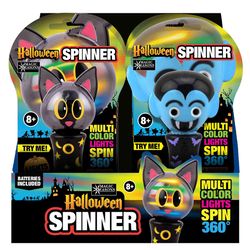 Magic Seasons LED Halloween Cat & Vampire Spinner 1 pk (RANDOM COLOR)