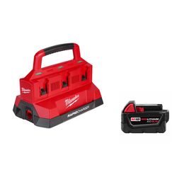 M18 PACKOUT Rapid Charger w 5.0Ah Battery Pack