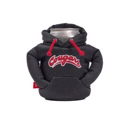 Puffin Drinkwear Black Polyester Washington State University Hoodie Can Holder
