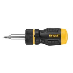 DeWalt MAX FIT Ratcheting Multi-Bit Stubby Screwdriver Set 7 pc