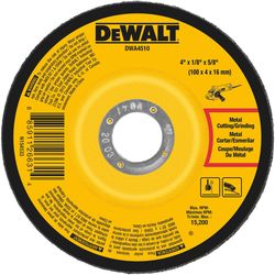 DeWalt 4 in. D X 5/8 in. X 1/8 in. thick Metal Grinding Wheel 1 pc