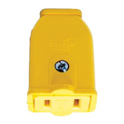 Cooper Wiring Commercial and Residential Thermoplastic Polarized Connector 1-15R 16 AWG 2 Pole 2 Wir
