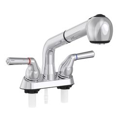 Home Plus Two Handle Chrome Laundry Faucet