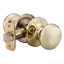 Ace Colonial Knob Polished Brass Passage Door Knob