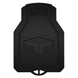 Custom Accessories Black Rubber Auto Floor Mats 2 pk