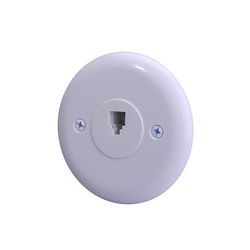 Ace White 1 gang Plastic Telephone Wall Plate 1 pk