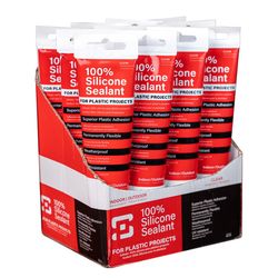 Polymershapes Clear Silicone Adhesive Sealant 2.8 oz