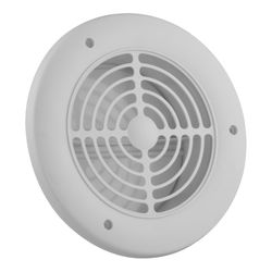 Imperial 4 in. W X 4 in. L White Plastic Exhaust Vent