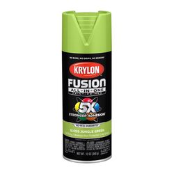 Krylon Fusion All-In-One Gloss Jungle Green Paint+Primer Spray Paint 12 oz