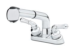 Simply Clean Pullout Two Handle Chrome Laundry Faucet