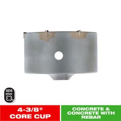 Diablo 4-3/8 in. Carbide Tipped SDS-Plus Core Bit