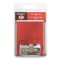 Apache Steel 3/8 in. D X 1/4 in. D Hydraulic Adapter 1 pk