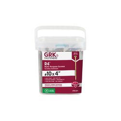 GRK Fasteners No. 10 X 4 in. L Star Climatek W-Cut Multi-Purpose Screws 270 pk