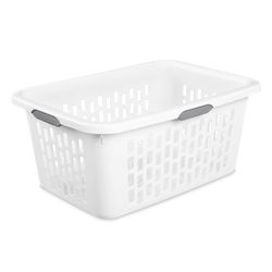 Sterilite White Plastic Laundry Basket