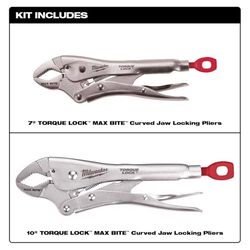 Milwaukee 7&10 in. Forged Alloy Steel Locking Pliers Set