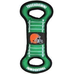 Pets First NFL For Dog Green Nylon Cleveland Browns Dog Tug Toy 1 pk