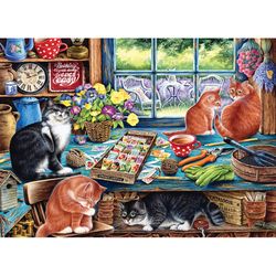 Cobble Hill Cats Retreat Jigsaw Puzzle 1000 pc