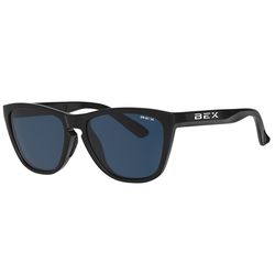 BEX Sunglasses Sunglasses Unisex Black Frame Cobalt Lens