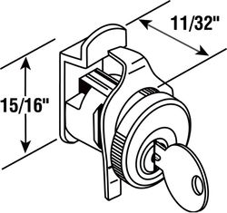 Prime-Line Nickel Steel Clockwise Mailbox Lock For Florence 2