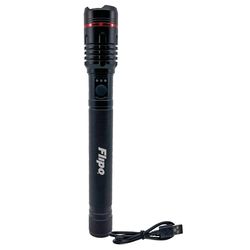 Flipo Stinger 4000 lm Black LED Rechargeable Flashlight 18650 Battery