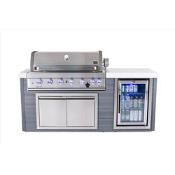 Mont Alpi MA805-AW 6 Burner Natural Gas/Propane Grill Gray