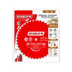 Diablo 10 in. D X 5/8 in. TiCo Hi-Density Carbide Circular Saw Blade 40 teeth 1 pk