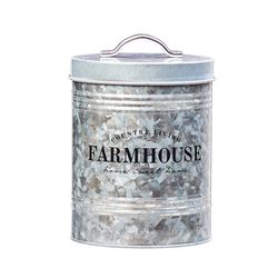 Amici Farmhouse 76 oz Silver Canister 1 pk