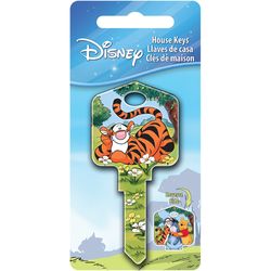HILLMAN Disney Tigger Bounce House Key Blank 66/97 Single For Kwikset and Titan Locks Multicolored