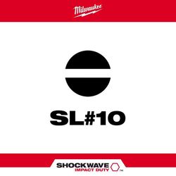 Milwaukee Shockwave Slotted 1/4 in. X 2 in. L Impact Power Bit Steel 1 pc