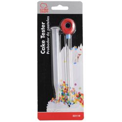 Chef Craft Clear/Red Stainless Steel/ABS Plastic Cake Tester