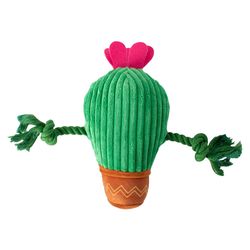 Pet Shop by Fringe Studio For Dog Brown/Green You Grow Chica Dog Toy 1 pk