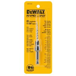 DEWALT Rapid Load #8 X 11/64 in. D X 6 in. L Steel Countersink 1 pc