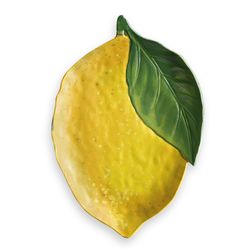 TarHong Green/Yellow Melamine Lemon Fresh Serving Platter 1 pc