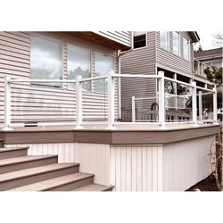 Fortress Railing Products AL13 2 in. H X 2 in. W X 96 in. L Aluminum Railing